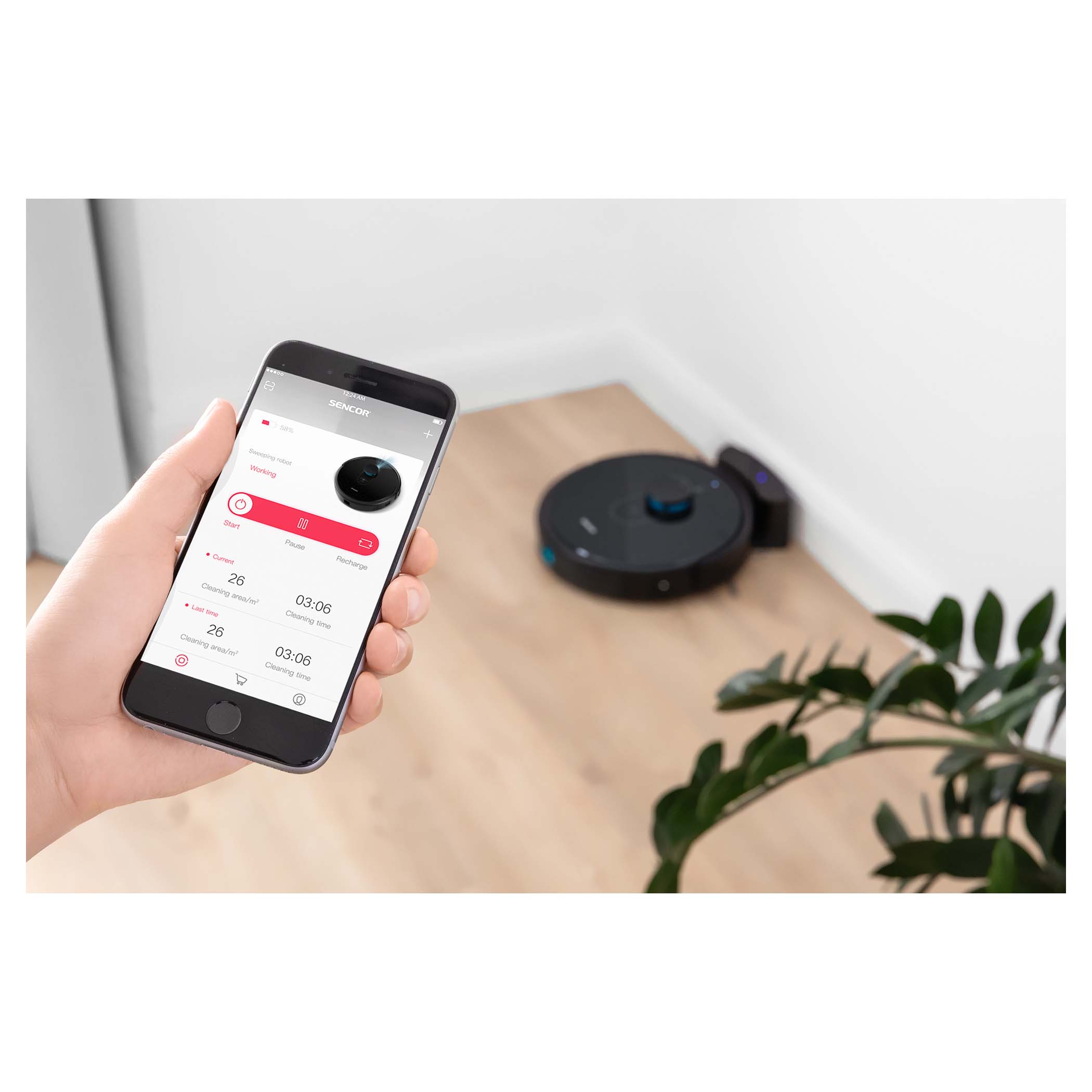 جارو رباتیک سنکور Sencor مدل SRV9200 BK