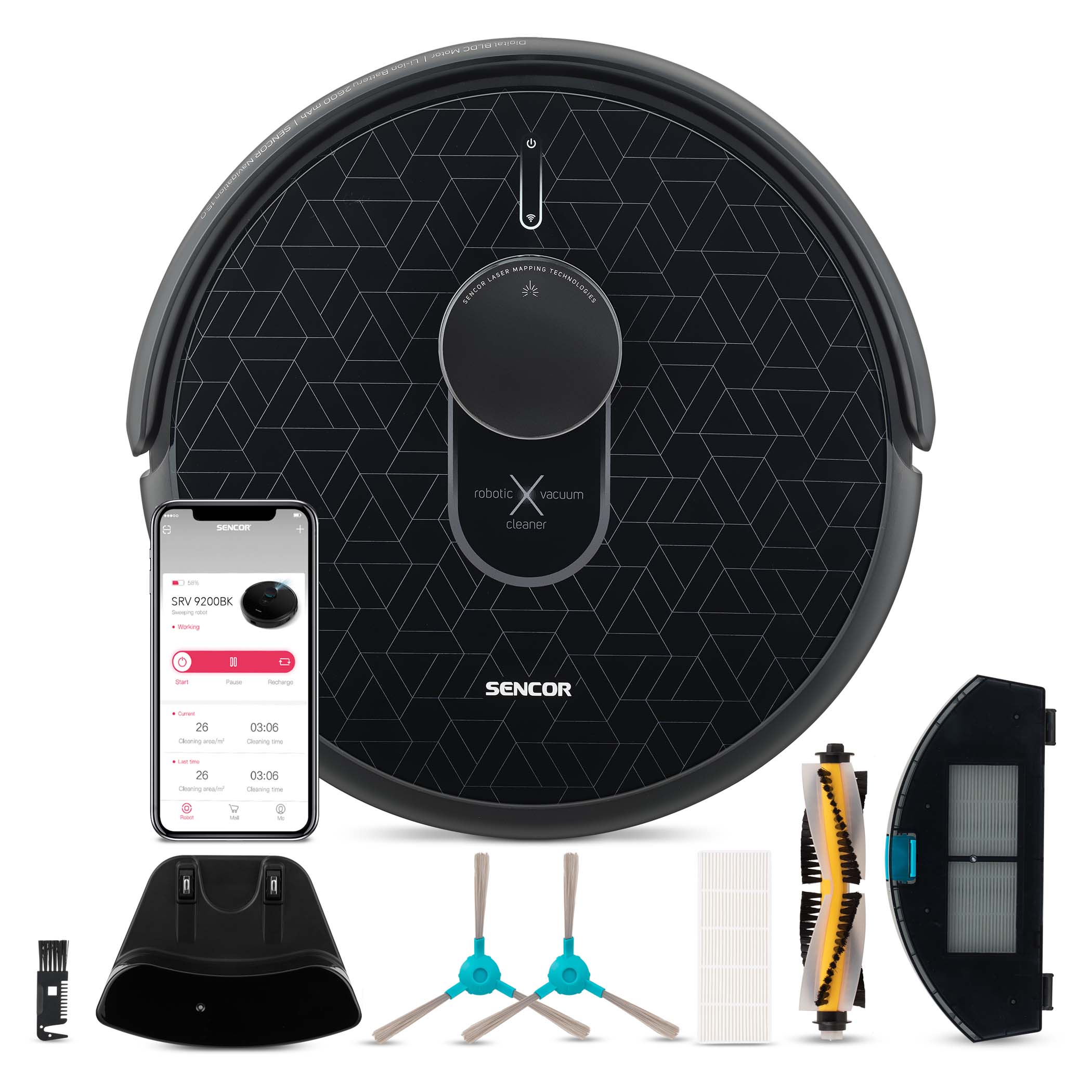 جارو رباتیک سنکور Sencor مدل SRV9200 BK