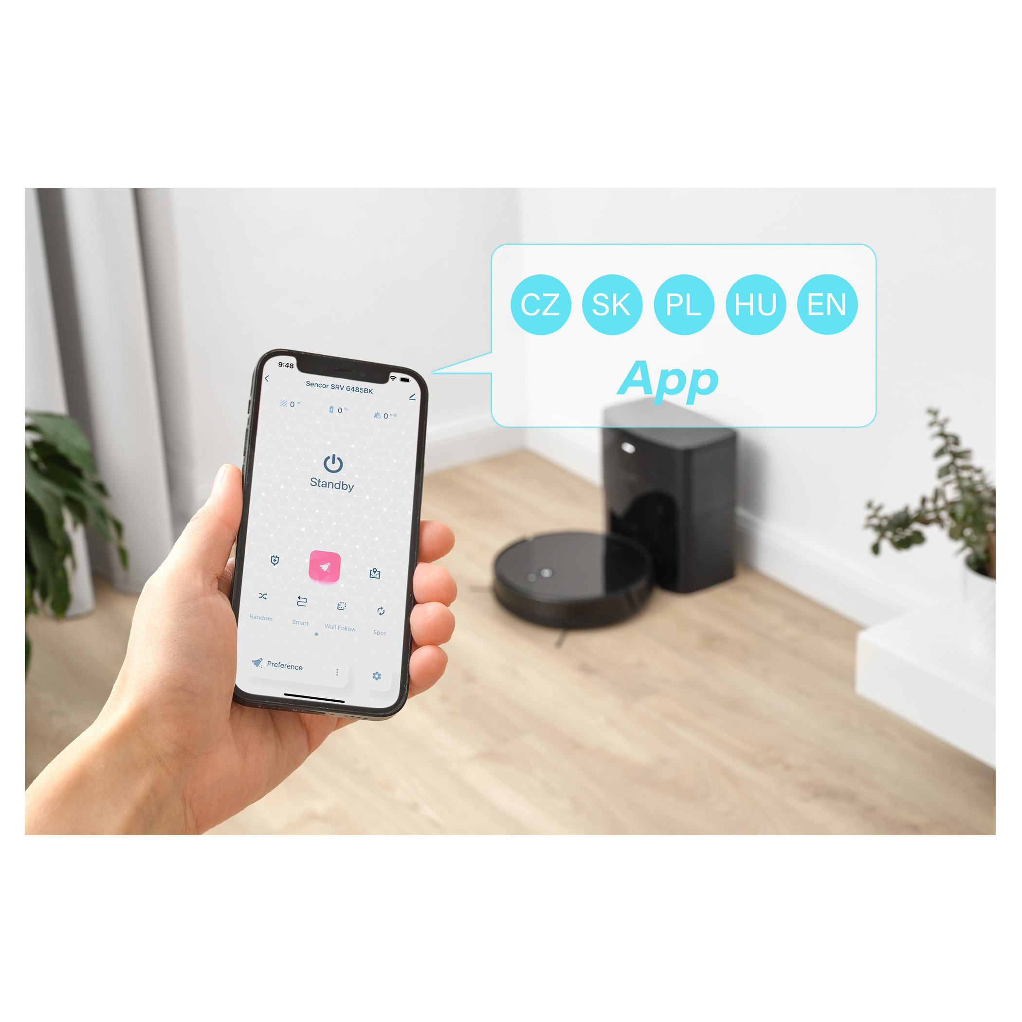 جارو رباتیک سنکور Sencor مدل srv 6485bk