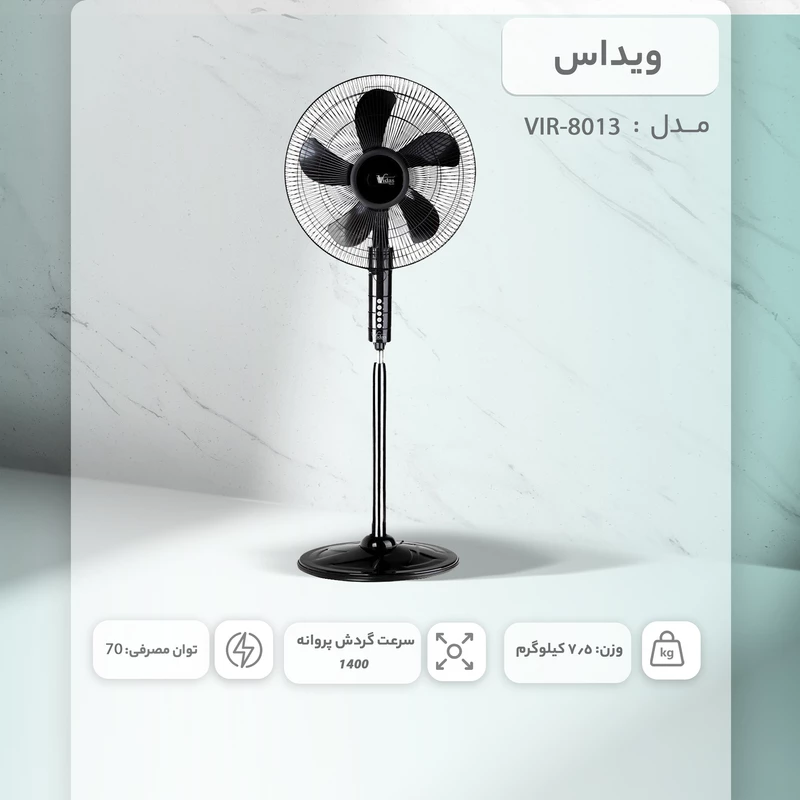 پنکه ایستاده ویداس Vidas مدل VIR-8013