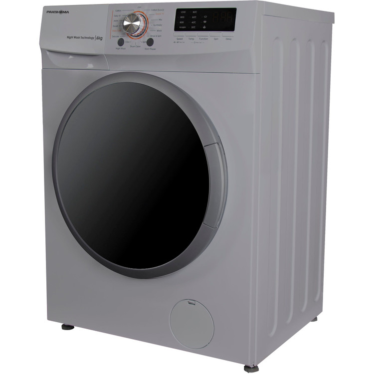 ماشین لباسشویی پاکشوما مدل UWF 20800 WT ظرفیت 8 کیلوگرم رنگ سیلور