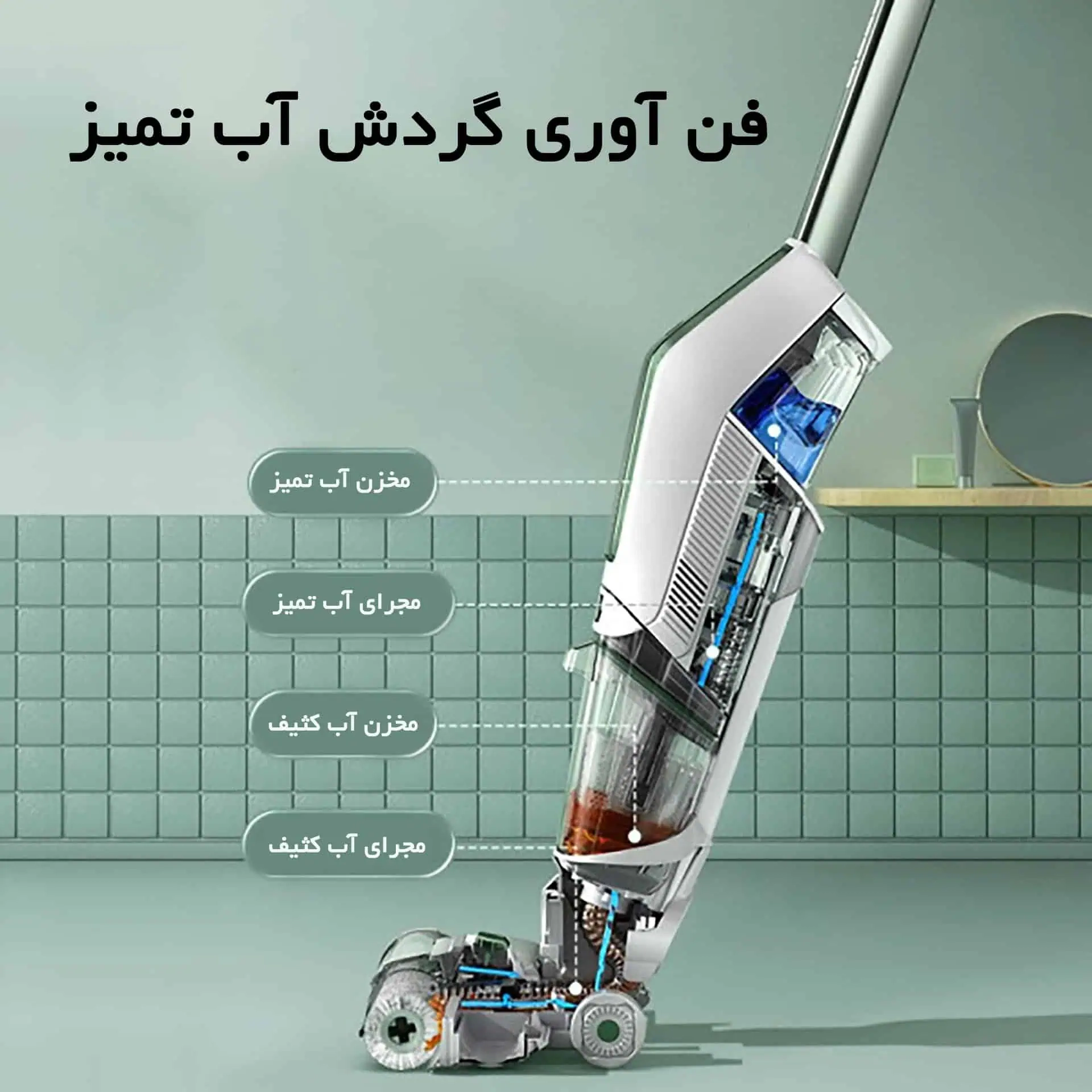 جاروشارژی بیسل مدل CrossWave X7 Plus 3400z