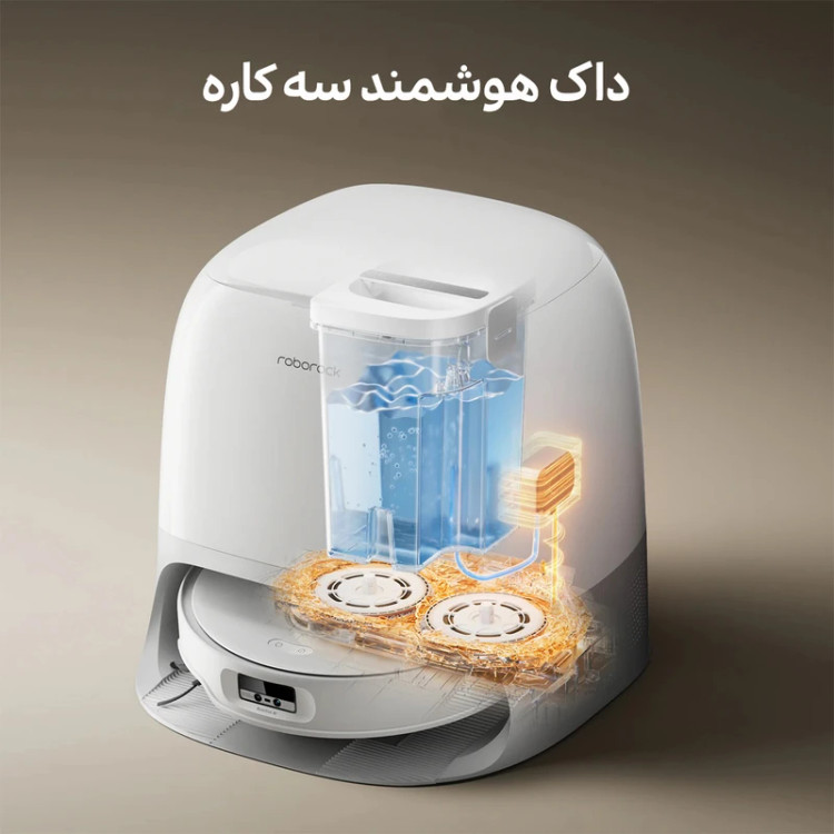 جارو رباتیک روبوراک مدل Roborock Qrevo Curv